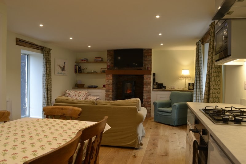 Open plan living area